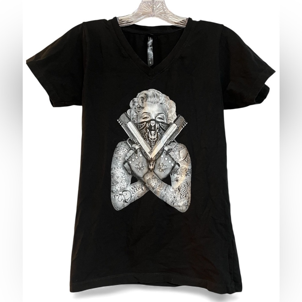 BOHICA BILL DILLIGAF T-Shirt with Marilyn Monroe on Front Size S